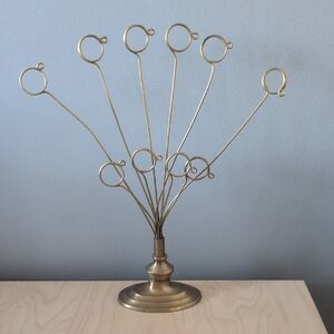 EUC Vintage Brass Metal Photo Holder